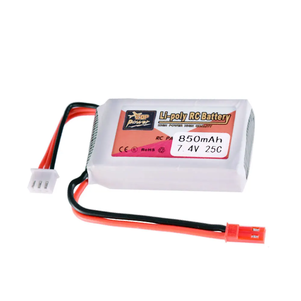 ZOP Power 7 4 В 850 мАч 11 1 1000 25C 2S 3S Lipo батарея JST Замена батареи для WLtoys V912 V915 A949 A959 A979 A969 |