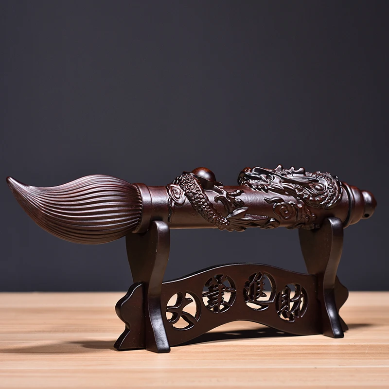 

Ebony solid wood carving Wenchang pen decoration large money mahogany furniture shop decoration handicraft opening gift