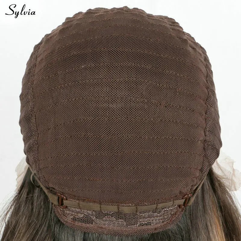 

Sylvia Short Bob Wigs Natural Hairline Dark Roots To Sapphire Blue Color Synthetic Lace Front Wig Party Heat Resistant For Women