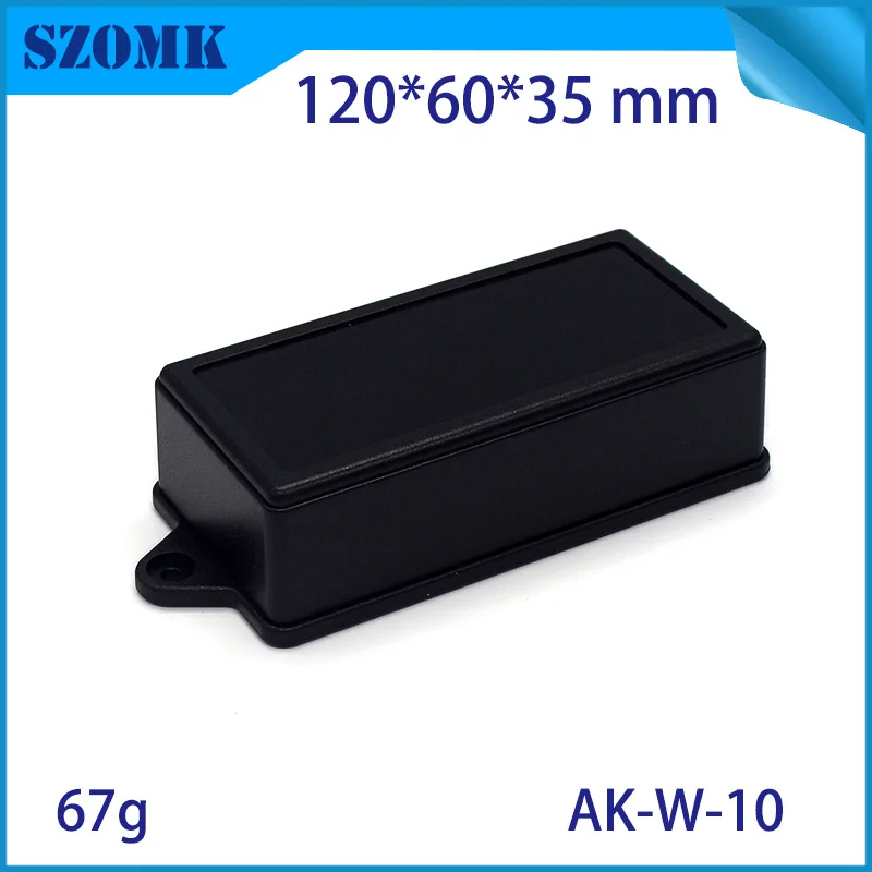 10 pcs wall mount enclosure plastic enclosures china pcb box 120x60x35mm electronics indoor waterproof junction abs housing |