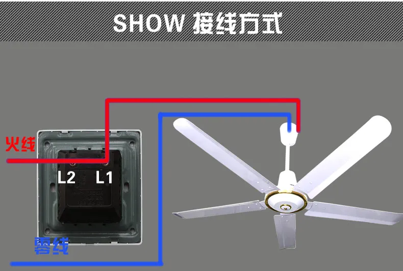 

3pcs White Wall Mounted for Control Ceiling Fan Speed Control Switch 200W 10A Dimmer Light Switch Adjustment