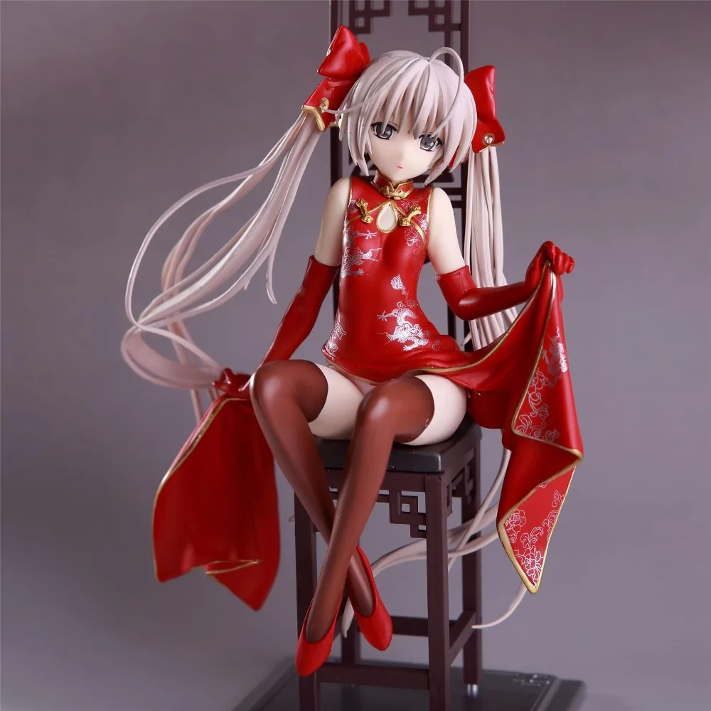 21 см Yosuga no Sora cheongsam Kasugano мультфильм аниме фигурка Коллекционная модель ПВХ