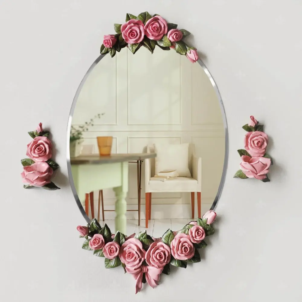 Бесплатная доставка Европейский водонепроницаемый Rose Mirror Ретро мода