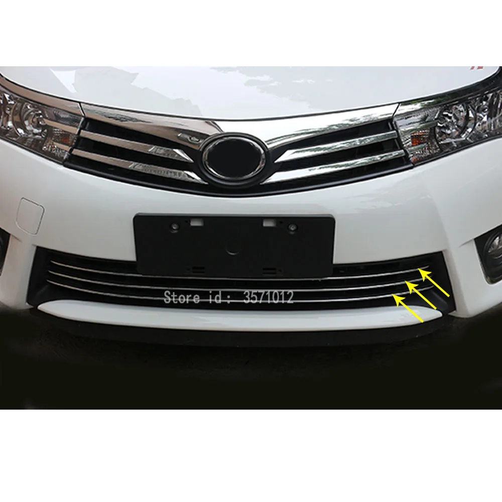 Для Toyota Corolla Altis 2014 2015 2016 защита кузова автомобиля Стайлинг нержавеющая сталь