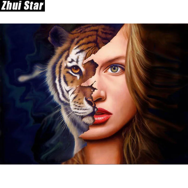 Полноразмерная Алмазная 5D картина сделай сам с квадратными стразами вышивка