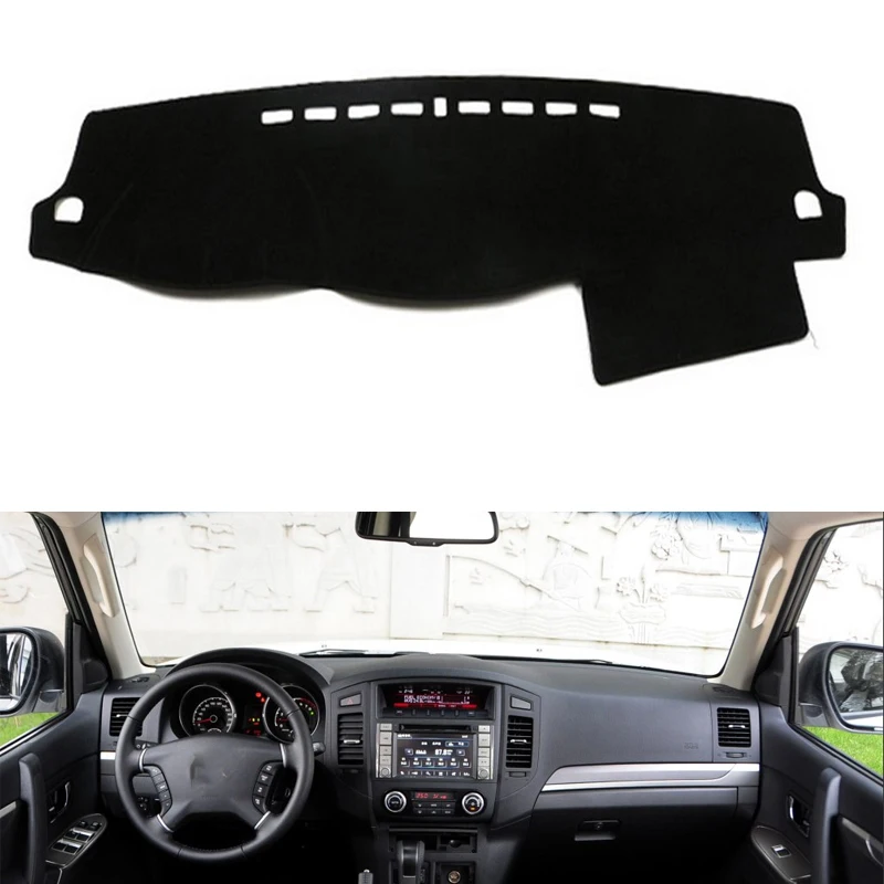 Для Mitsubishi Pajero Montero 2007- автомобильный Стайлинг Нескользящая нижняя часть корпуса dashmatt Dash коврик солнцезащитный тент приборная панель Крышка Capter