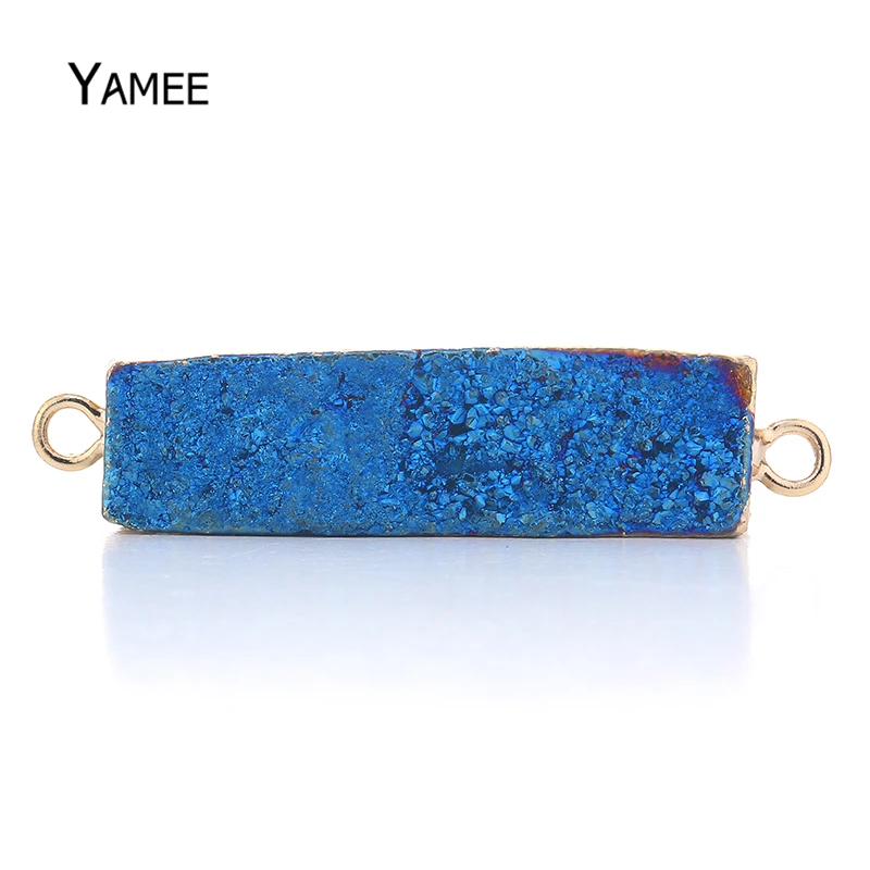3 шт./лот подвеска Drusy из натурального драгоценного камня синего цвета AB кристалл