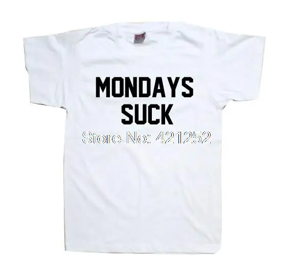 Mondays футболка с надписью Suck I Hate Mondays|Футболки| |