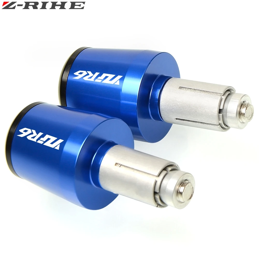 CNC 22MM Handlebar Grips Handle Bar Cap End Plugs For YAMAHA YZF R6 1999-UP 2009 2010 2011 2012 2013 2014 2015 2017 | Автомобили и