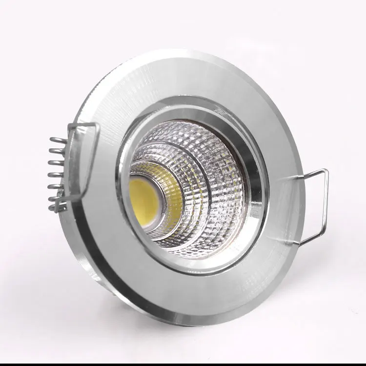 White Shell Mini Led Spotlight Dimmable 3w cob Recessed Spot Light 60angle 85-265V or 12v 24v Down with Driver | Лампы и освещение