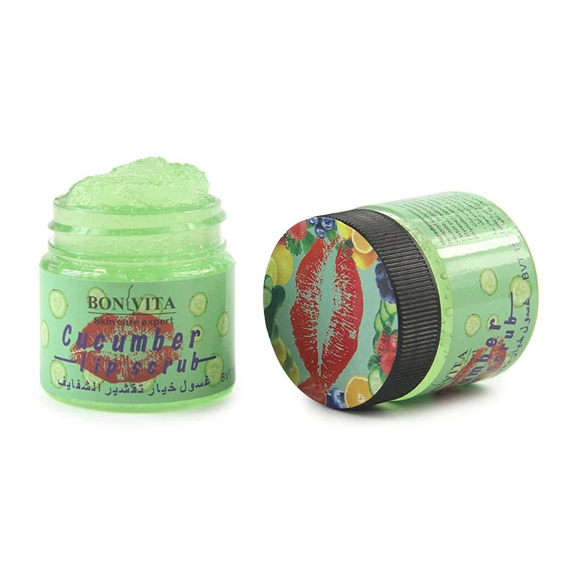 Клубничный огурец Мягкий увлажняющий, отшелушивающий скраб для губ Отшелушивающий Фруктовый Уход