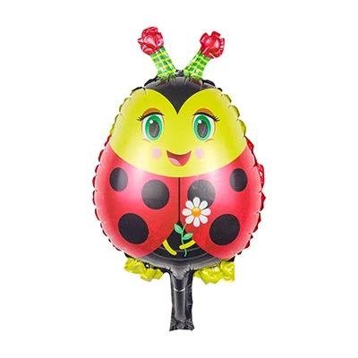 ladybug 1 шт. воздушный шар с рисунком поросенка, пчелы, коровы, мини-шар для детского душа, воздушные шары из фольги в виде животного для украшения вечеринки - Цвет: ladybug