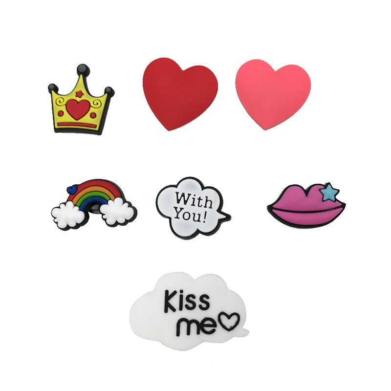 Новинка аксессуары и украшения для обуви из ПВХ подвески 7 шт. смешанные модели