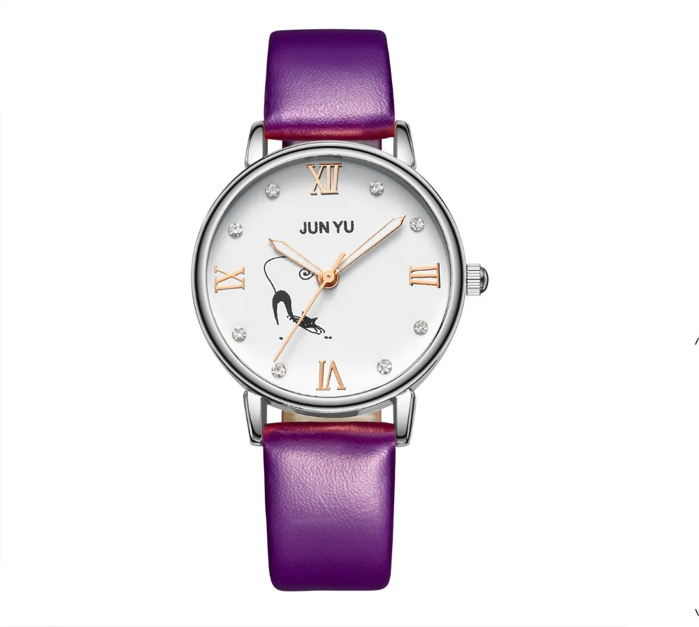 High Quality Fashion Ladies Simple Womens Watches Faux Leather Analog Life Waterproof Quartz Female Girl Wrist Watch Saat Gift | Наручные