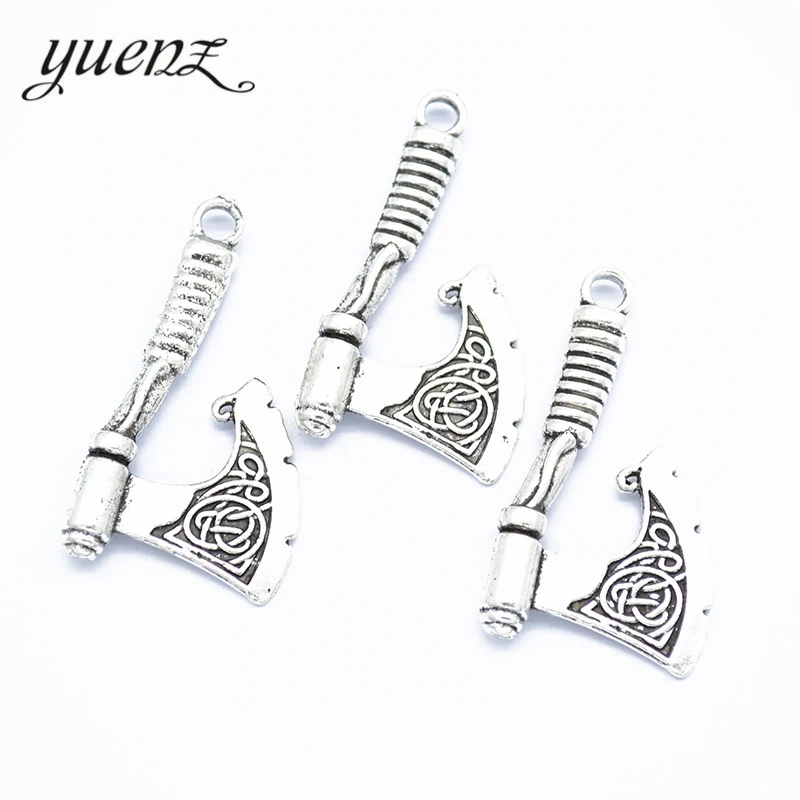 YuenZ 3 шт. античный серебряный цвет ax Charm fit для браслетов ожерелья DIY металлические