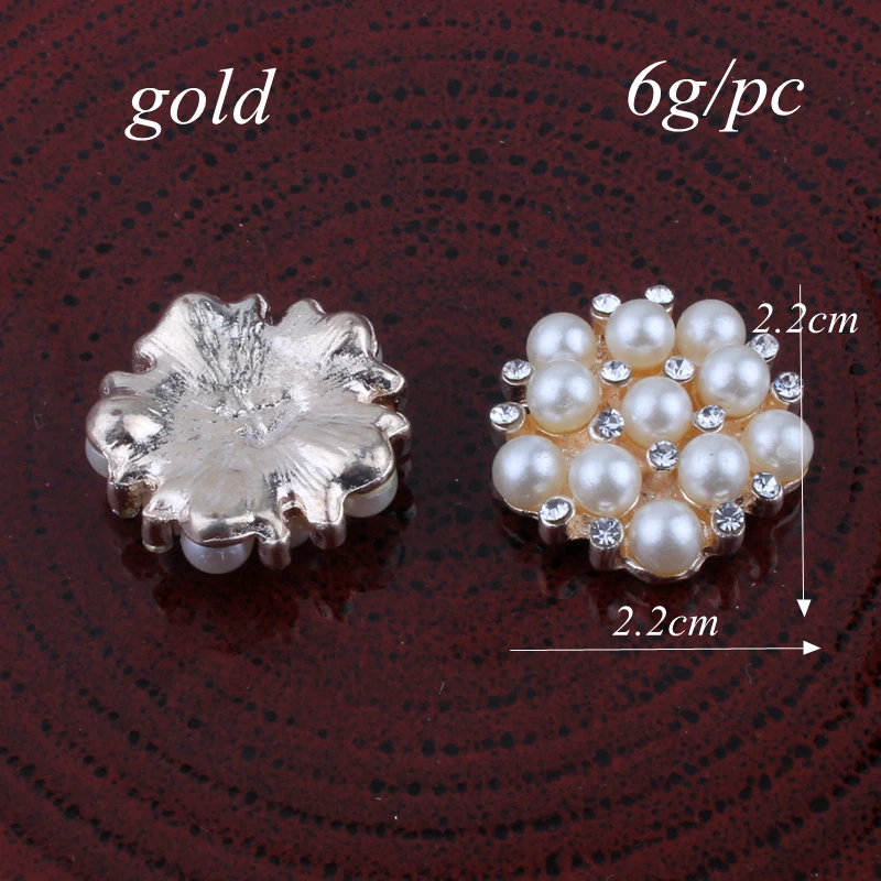 30 шт. металлические декоративные пуговицы с жемчугом|buttons craft supplies|button craftflatback