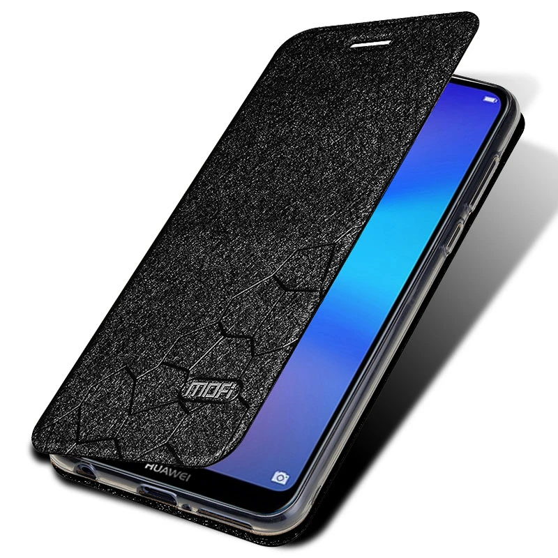 Huawei P20 lite чехол-книжка из искусственной кожи Mofi роскошный мягкий силиконовый