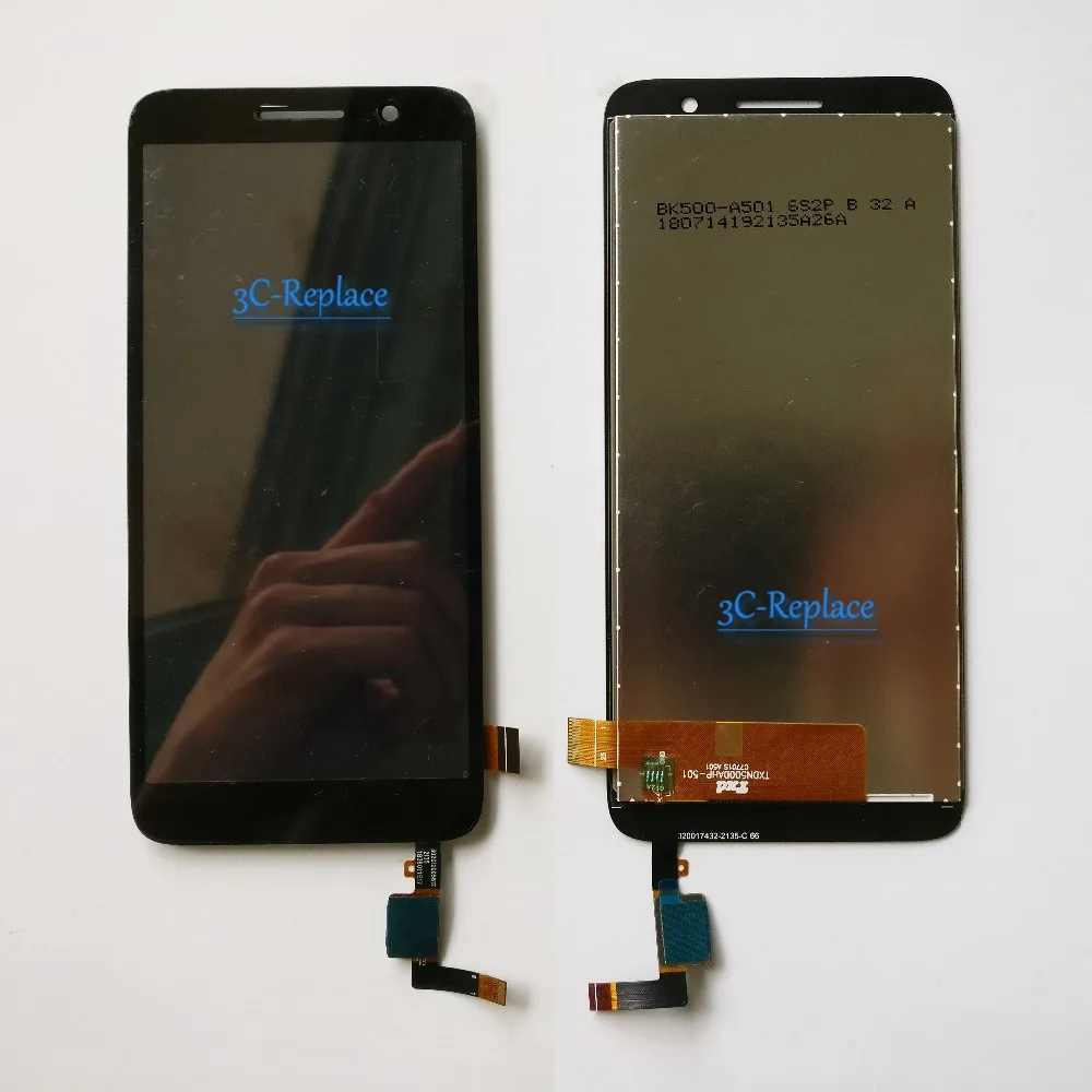 Черный/белый 4 9 дюймов для Alcatel Работает с любым оператором 1 5033 5033A 5033J 5033X 5033D 5033T