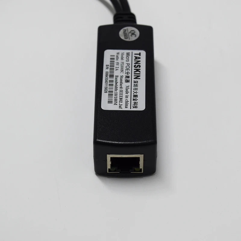 Разделитель POE 5 В 10 Вт 2 А блок питания M USB сепаратор комбайнер черный цвет |