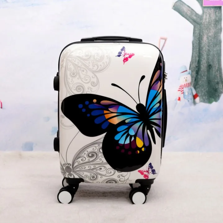 1 pcs 20 inch Travel tale 2" 24" дюймов Спиннер Бабочка тележка наборы чемоданов на колёсиках Дорожная сумка на колесах - Цвет: 1 pcs 20 inch