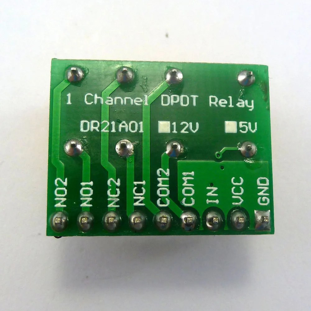 DR21C01 * 4 шт. супер маленький DC 12 В DPDT релейная плата модуль HK19F печатная для стерео