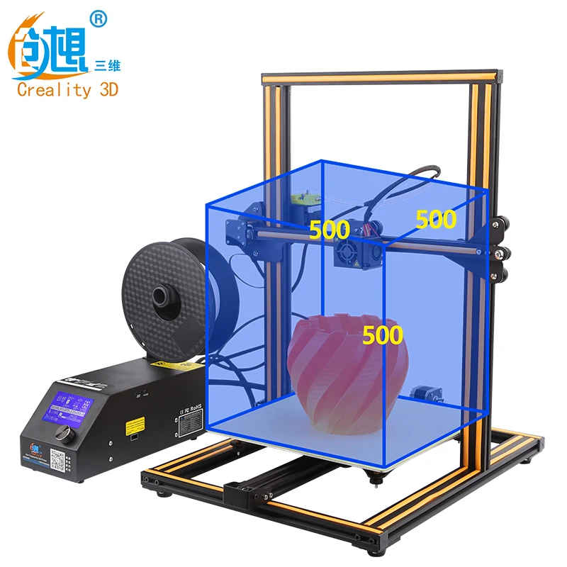 CREALITY 3D принтеры обновления CR 10 5S принт Размеры 500*500*500 мм двойной комплект