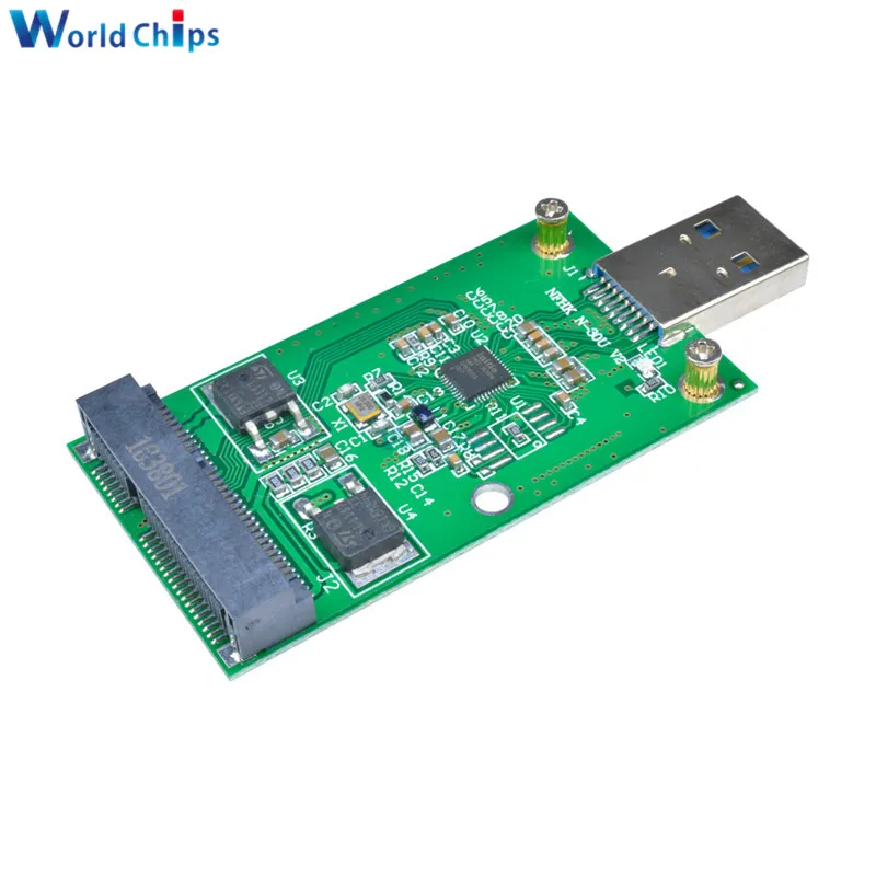 USB 3 0 к Mini PCIE mSATA SSD Внешний Конвертор адаптер|Интегральные схемы| |