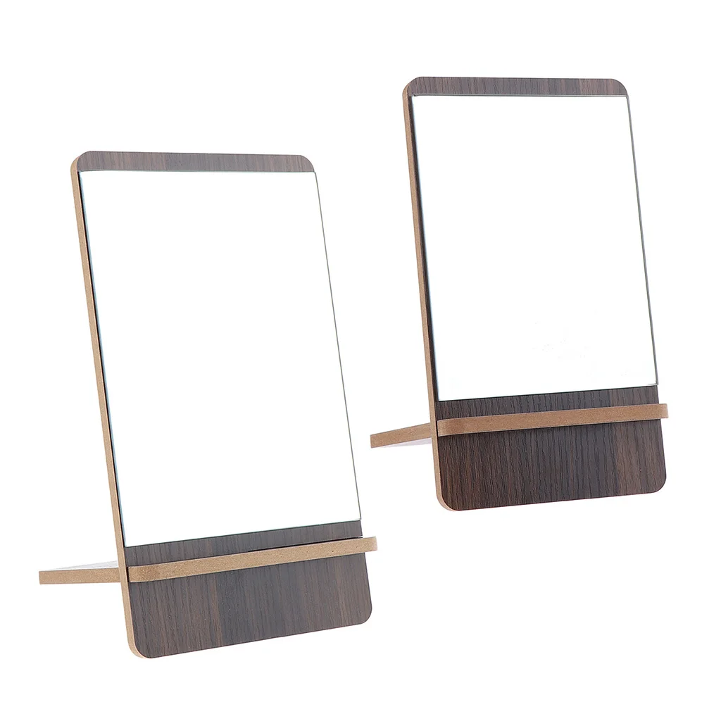 Wood Countertop Makeup Vanity Mirror Detachable for Bathroom Cosmetic Shaving | Красота и здоровье