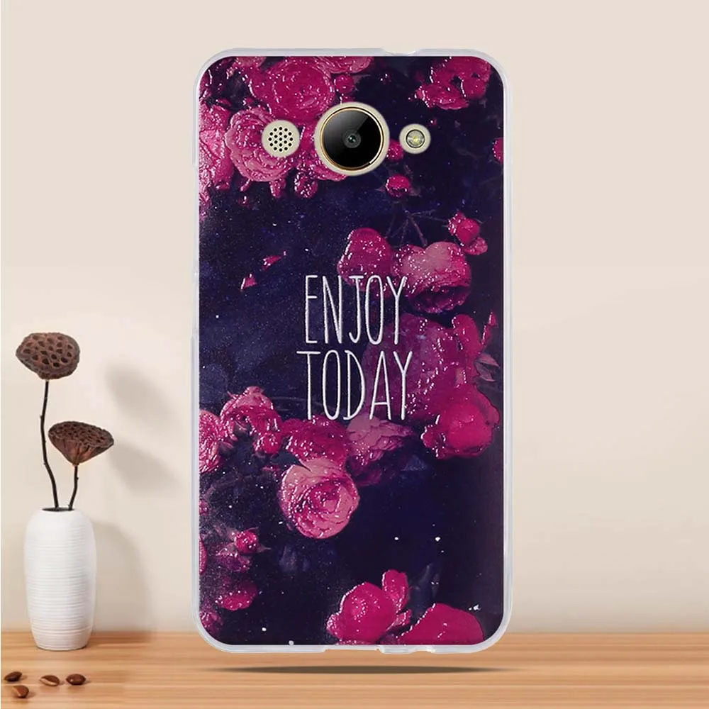 Case For Huawei Y3 2017 Soft TPU Cover Fundas Colorful Silicone Capa Coqeu | Мобильные телефоны и аксессуары