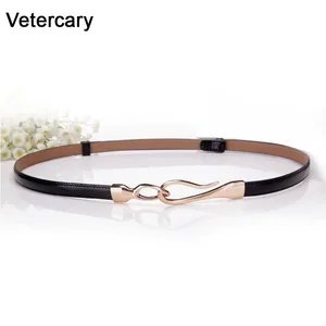 Ремень женский из искусственной кожи, с большой золотой пряжкой, гладкая поверхность