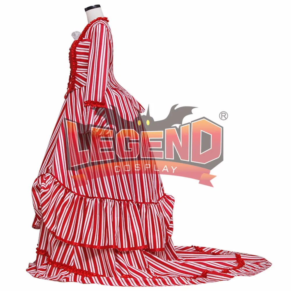 Платье в красную полоску суэни Тодд г-жа Ловетт костюм для косплея