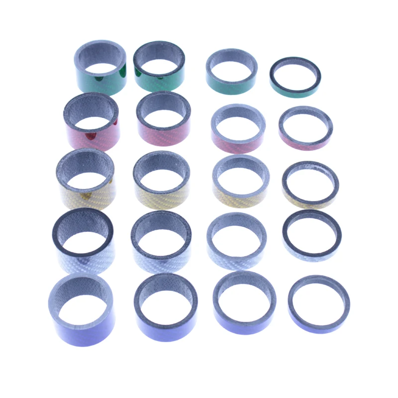 4 шт. полностью углеродная Велосипедная вилка комплект шайб распорка набор вынос