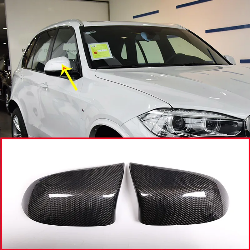 Накладка на боковое зеркало заднего вида из углеродного волокна для BMW X3 X4 X5 X6 F25 F26