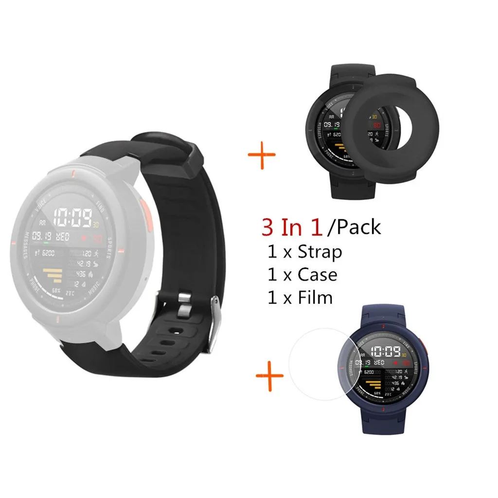 Силиконовый ремешок для часов Huami Amazfit Verge Модный повседневный спортивный чехол с