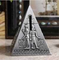 europe egyptian pyramid shape piggy bank money zinc money boxes for children metal crafts home decoration decoration sng030