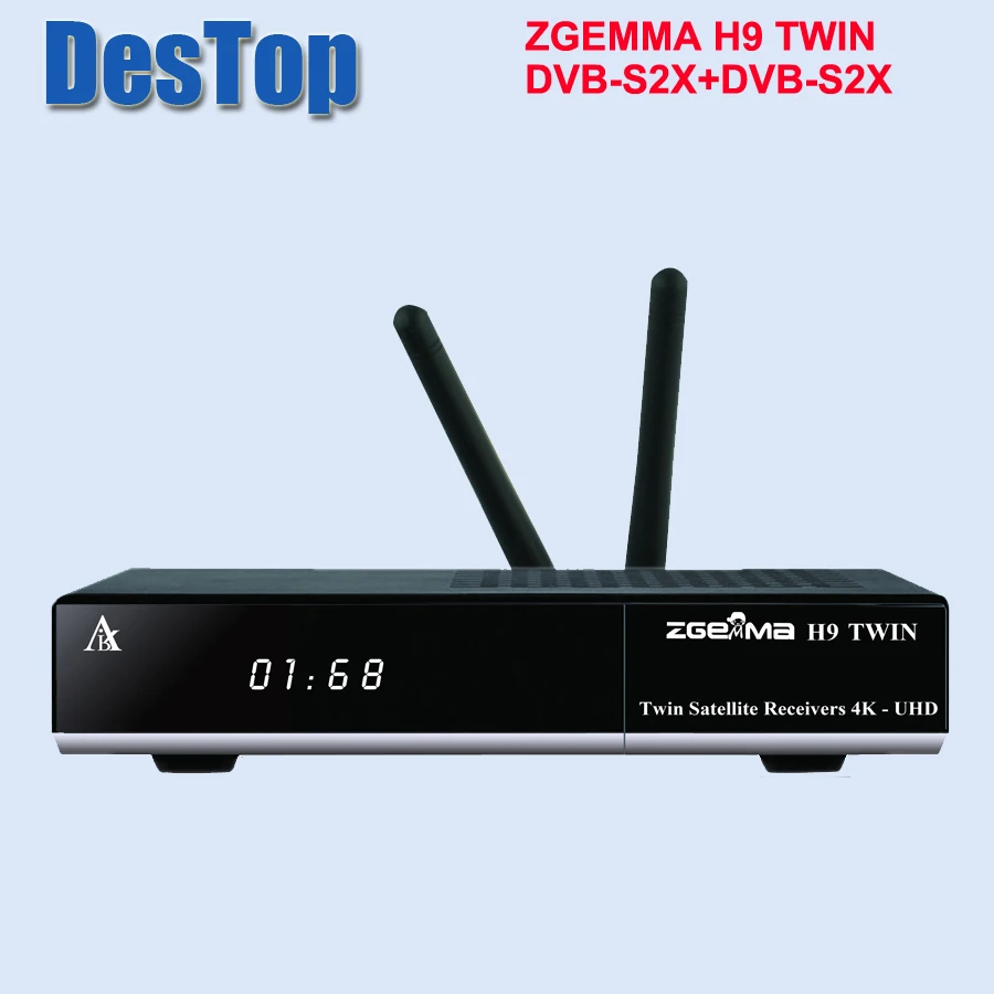 Новинка 2019 года! 4K UHD ТВ приставка ZGEMMA H9 Dual Linux OS E2 двухъядерный Ci + спутниковый