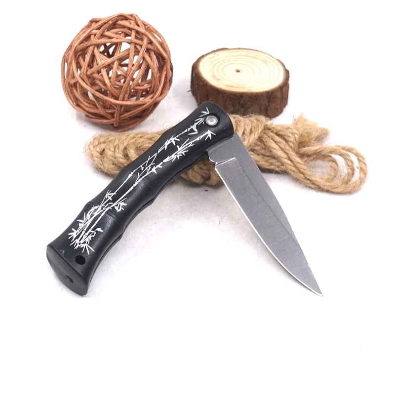 Bamboo Style Mini Folding Pocket Knife Kitchen Fruit Paring Outdoor Camping Survival Household EDC Tools Knives | Инструменты