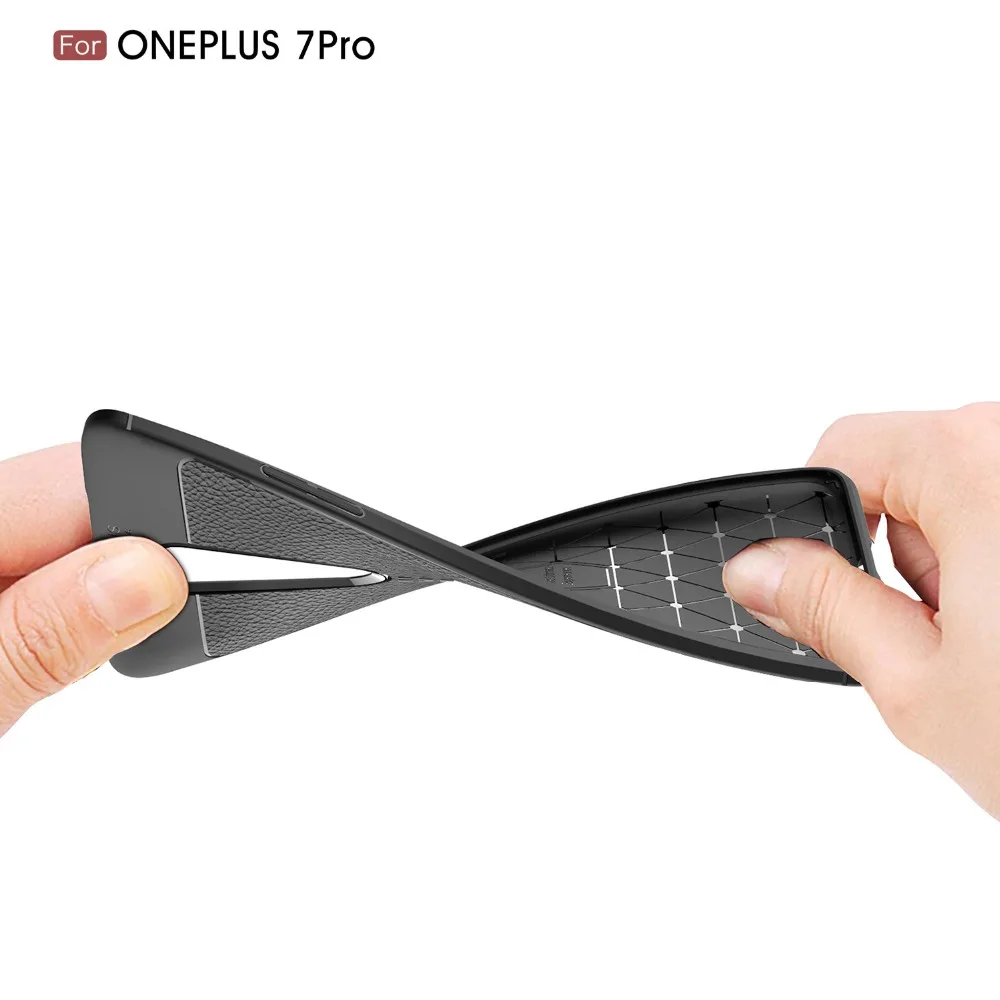 For One Plus 7Pro Case for Coque OnePlus 7 Pro Cover Leather Silicone Soft TPU Phone Fundas Capa |