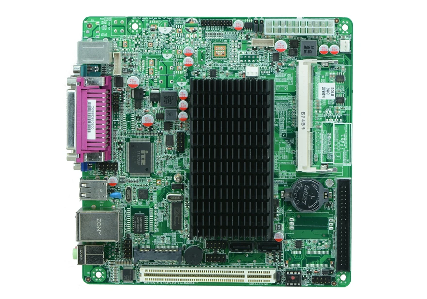 

Mini Itx Промышленная материнская плата Intel Atom N455 CPU без вентилятора