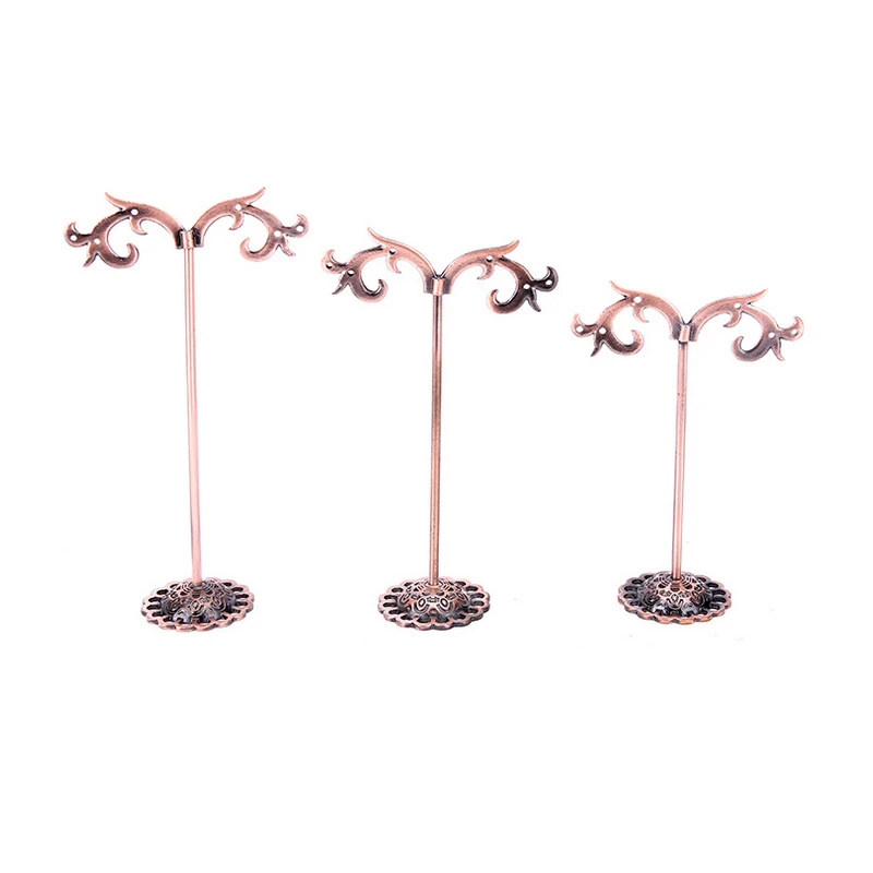 2018 Бесплатная доставка античная латунь серьги в форме дерева дисплей стенд
