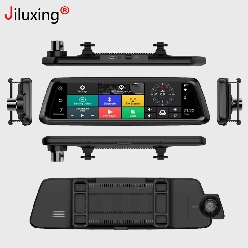 Jiluxing D10S 4G 1080P видеорегистратор Android 5 1 Автомобильный gps навигатор зеркало заднего