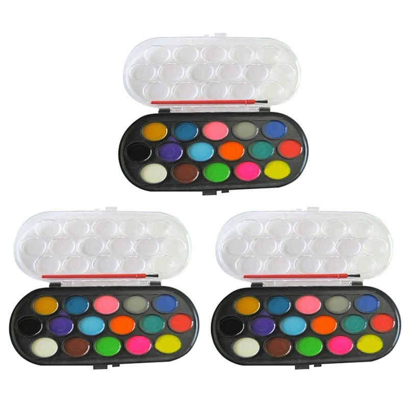 Профессиональная однотонная краска s 16 цветов ящик для рисования акварелью с