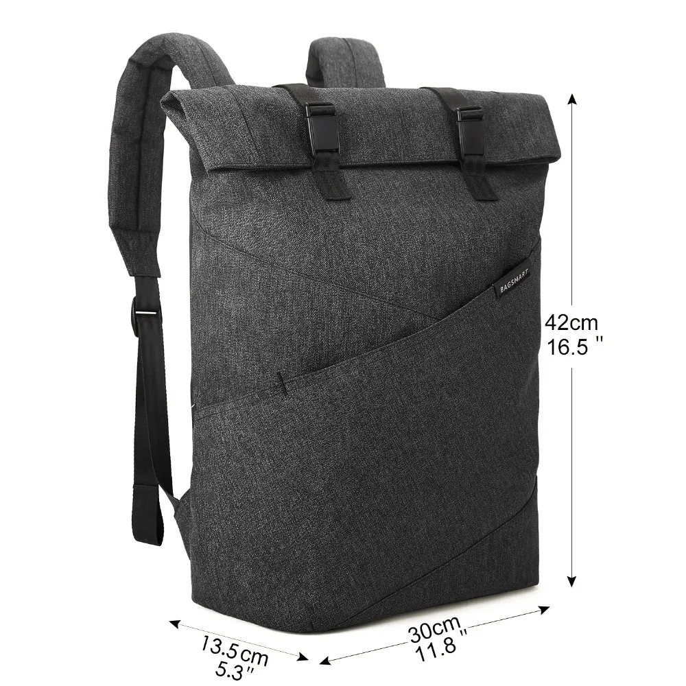 BAGSMART новинка мужской рюкзак для ноутбука 15 6 дюймов школьная сумка путешествий