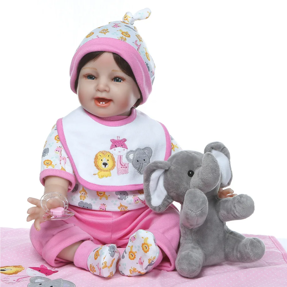 Nicery 20 22 дюйма 50 55 см кукла Bebe Reborn Мягкая силиконовая игрушка для мальчиков и