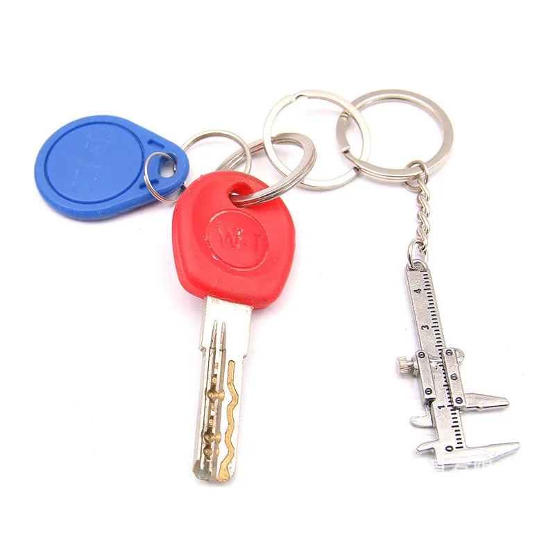 

Mini vernier caliper Key buckle Personality Tool Pendant Key Fastener Pendant Buckle Creative bags Key Chain Exquisite Durable