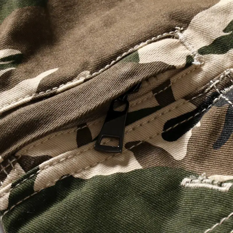 

Multi-pocket Cargo Shorts For Men Fashion Camouflage Multi-color Summer Beach Casual Shorts Men New