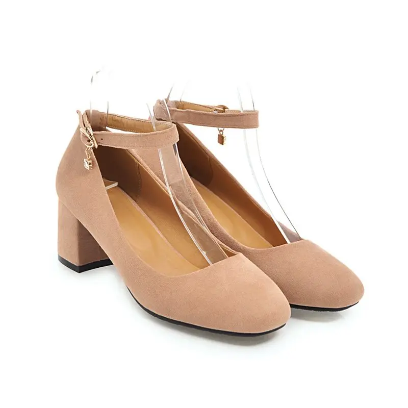 FAMSO/большие Size34-43 Новинка 2019 года сезон весна женские туфли-лодочки из флока с