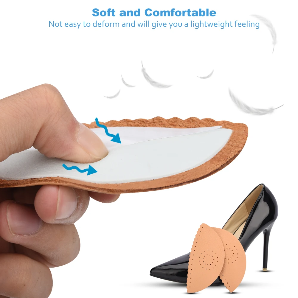 Вкладыши Elino для обуви с поддержкой свода стопы дышащие треугольные Полустельки