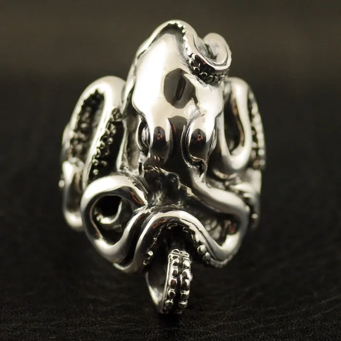 925 Чистое серебро Осьминог тайское серебряное кольцо|thai silver ring|silver ringring ring |