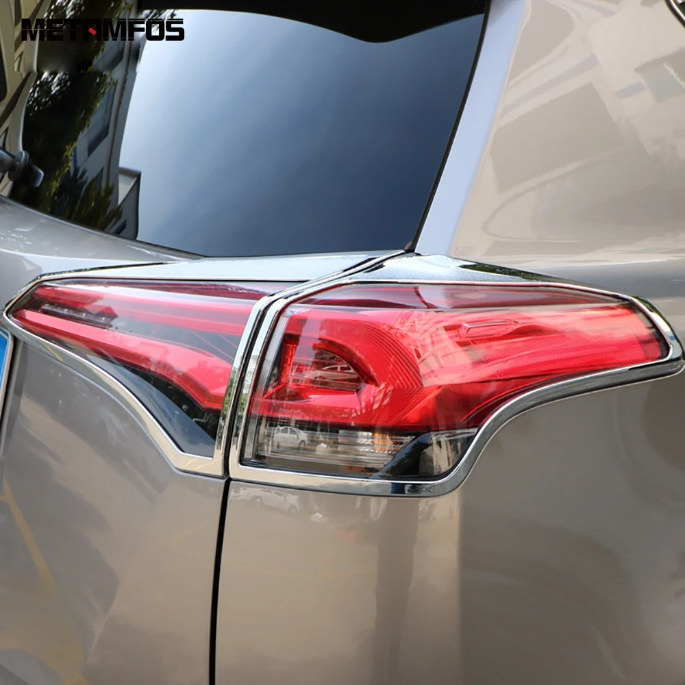 

Хромированный задний светильник для Toyota Rav4 Rav 4 2016 2017, накладка на таиллап, декоративная рамка, внешние аксессуары, Стайлинг автомобиля